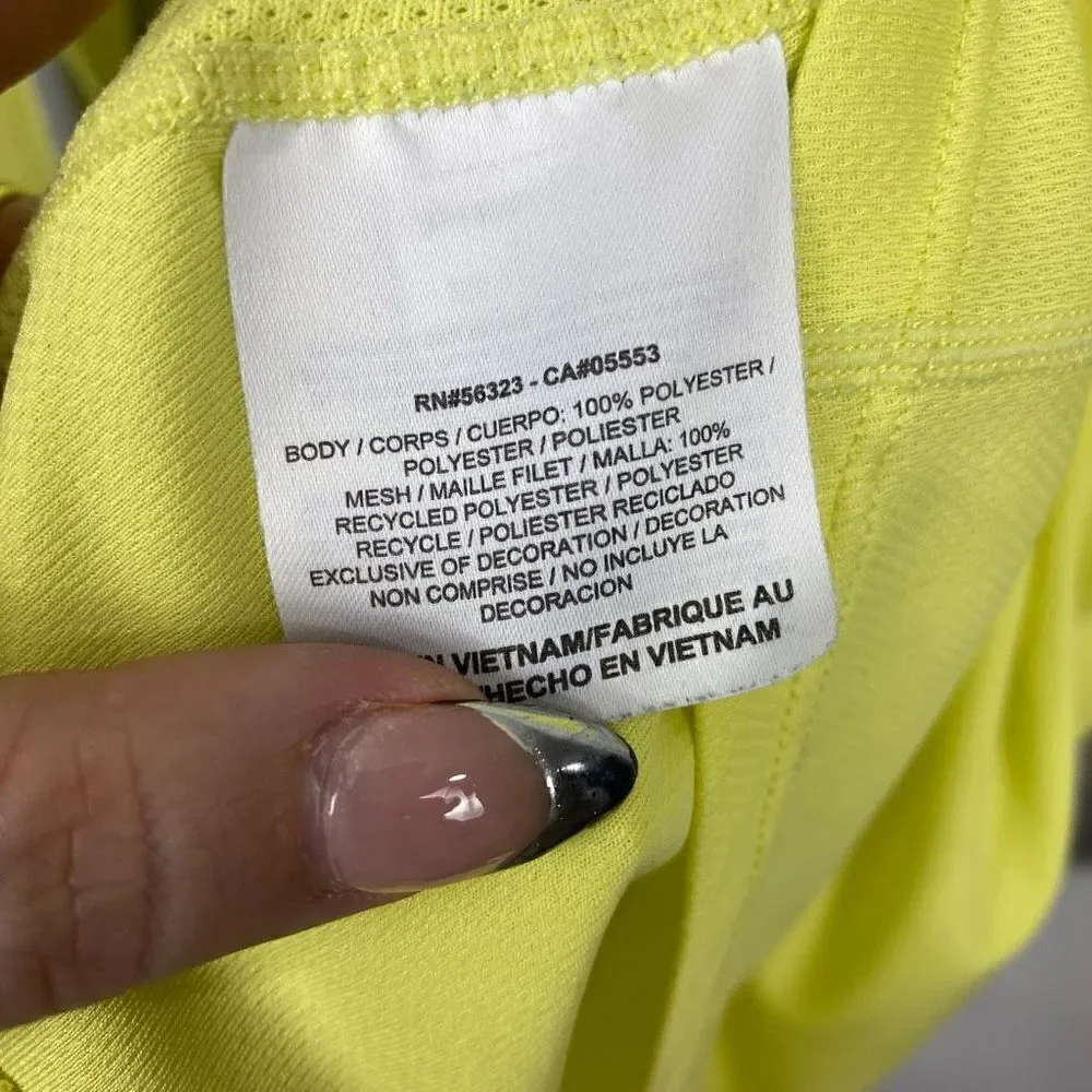 Nike Running Dri Fit Yellow Grey Long Sleeve Top